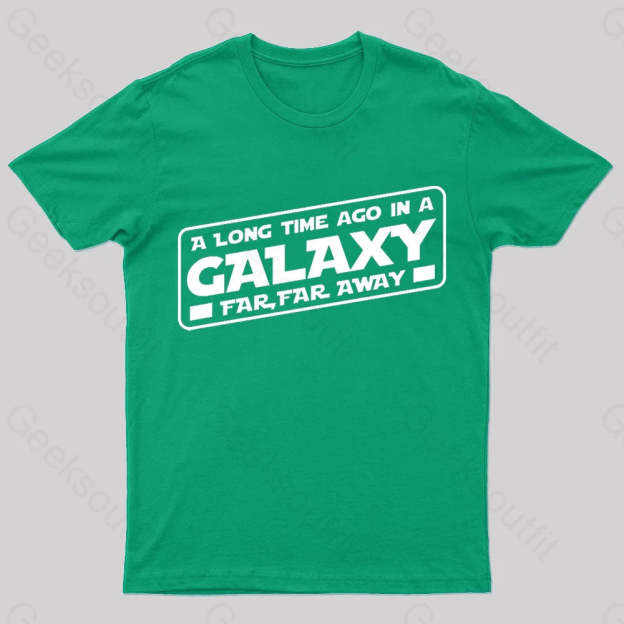 A Galaxy Far Away Nerd T-Shirt Green / S