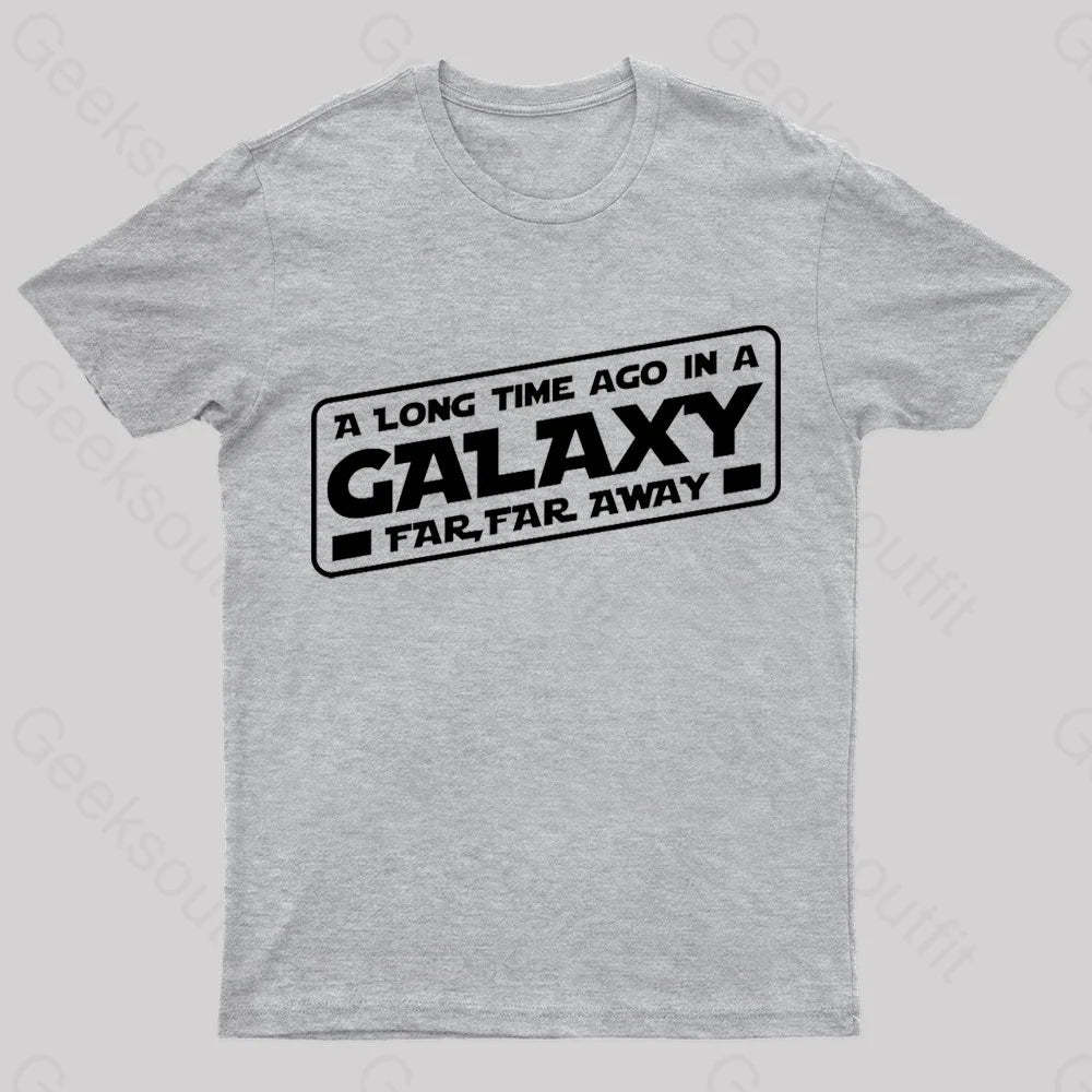 A Galaxy Far Away Nerd T-Shirt Grey / S