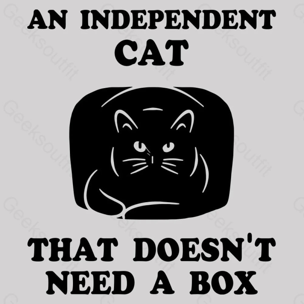 A Independent Cat That Doesn’t Need Box T-Shirt Yc