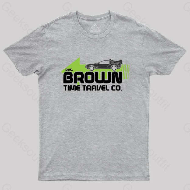 A Journey Through Time Dr. E. Brown T-Shirt Grey / S