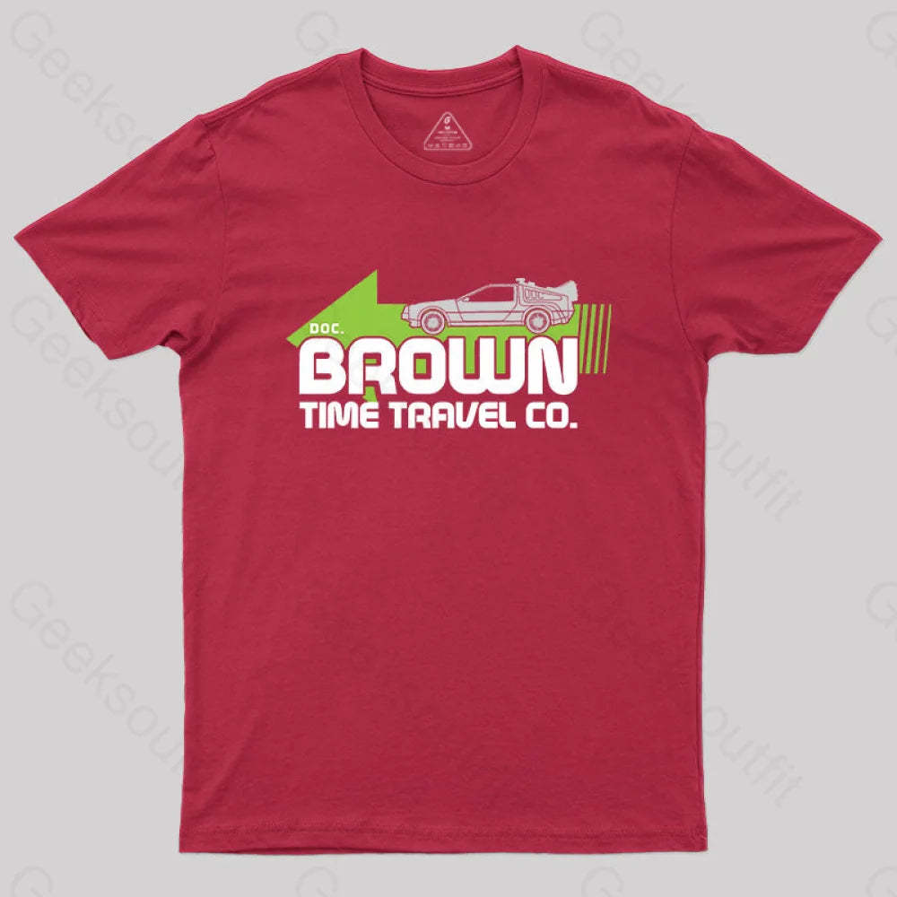 A Journey Through Time Dr. E. Brown T-Shirt Red / S