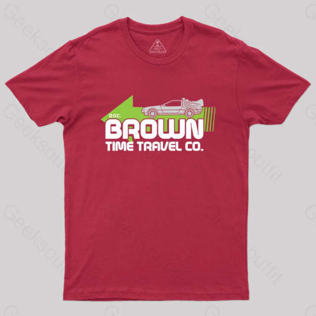 A Journey Through Time Dr. E. Brown T-Shirt Red / S