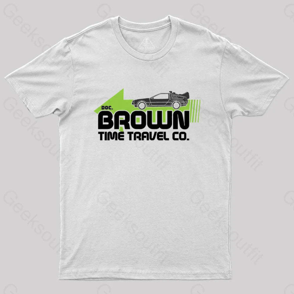 A Journey Through Time Dr. E. Brown T-Shirt White / S
