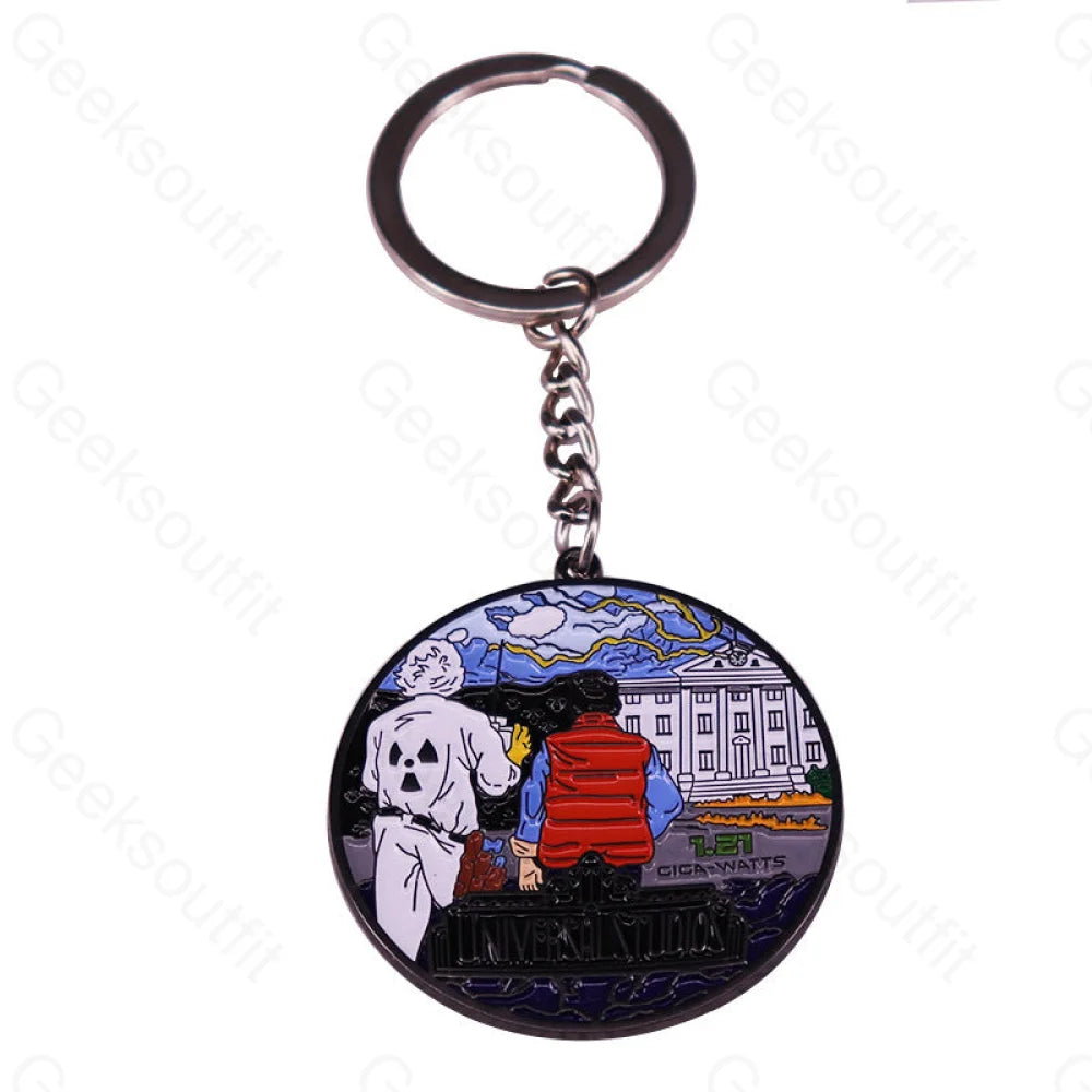 A Journey Through Time Keychain