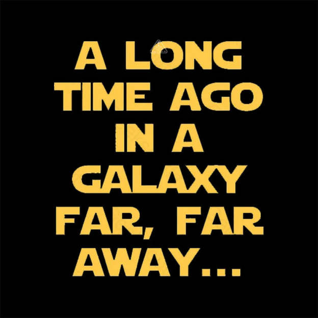 A Long Time Ago In A Galaxy Far Away T-Shirt