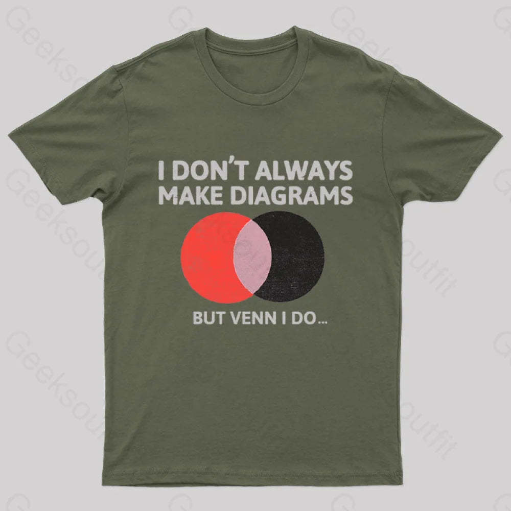 A Mathematical Meme Nerd T-Shirt Army Green / S