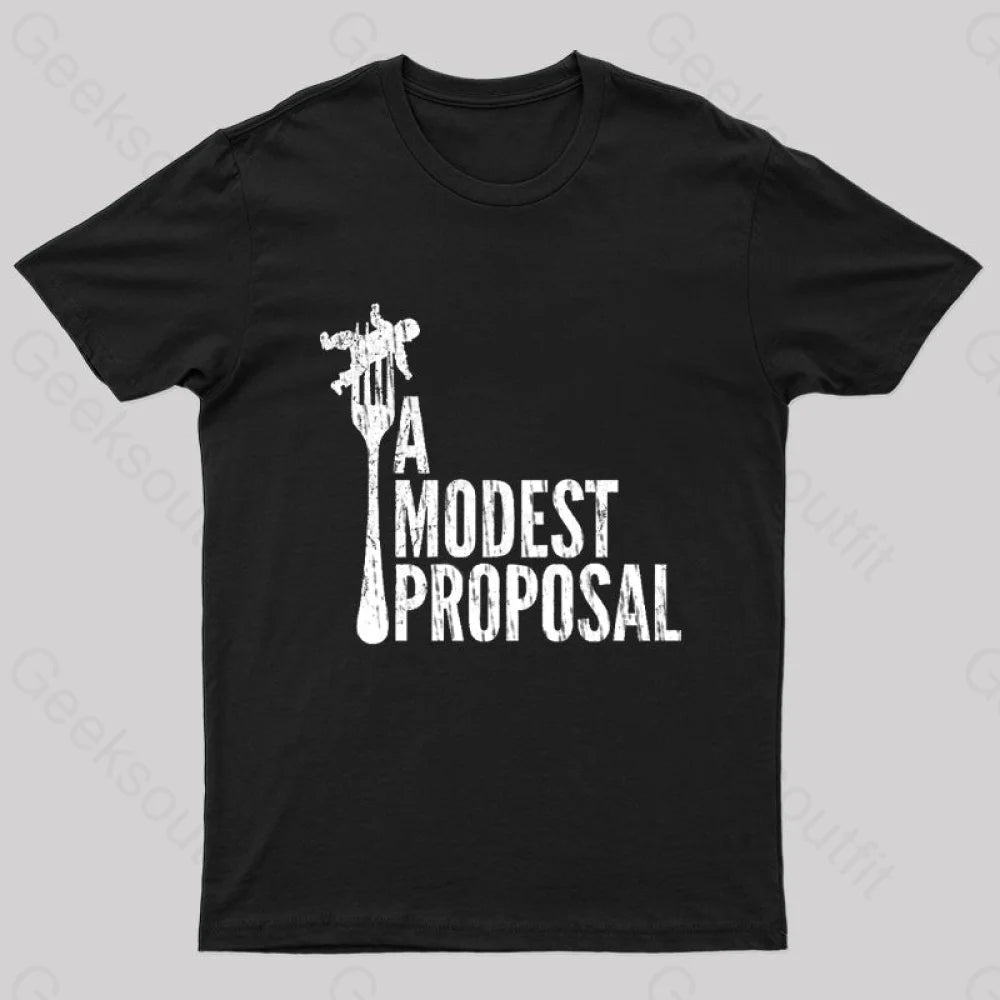 A Modest Proposal Nerd T-Shirt Black / S