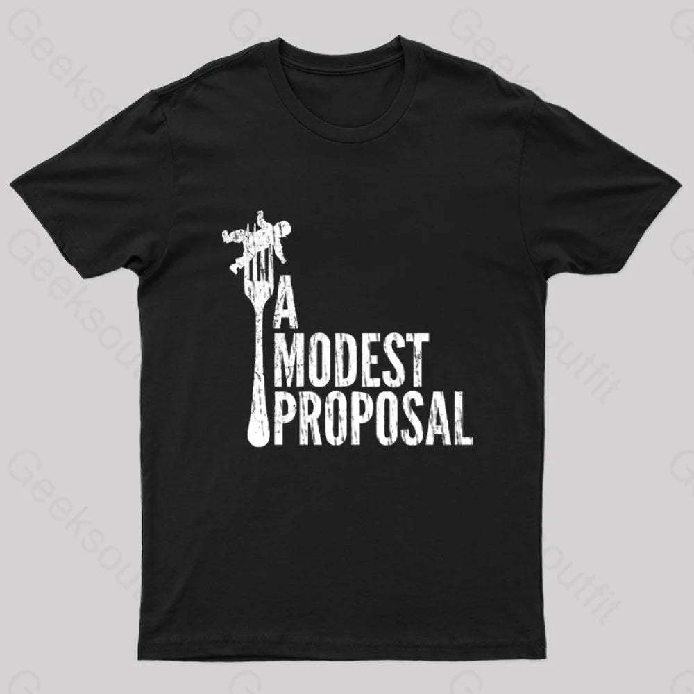 A Modest Proposal Nerd T-Shirt Black / S