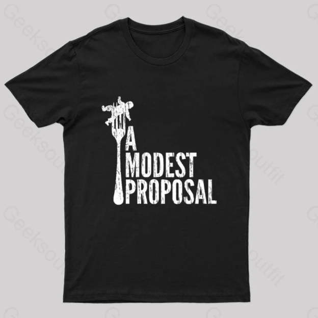 A Modest Proposal Nerd T-Shirt Black / S