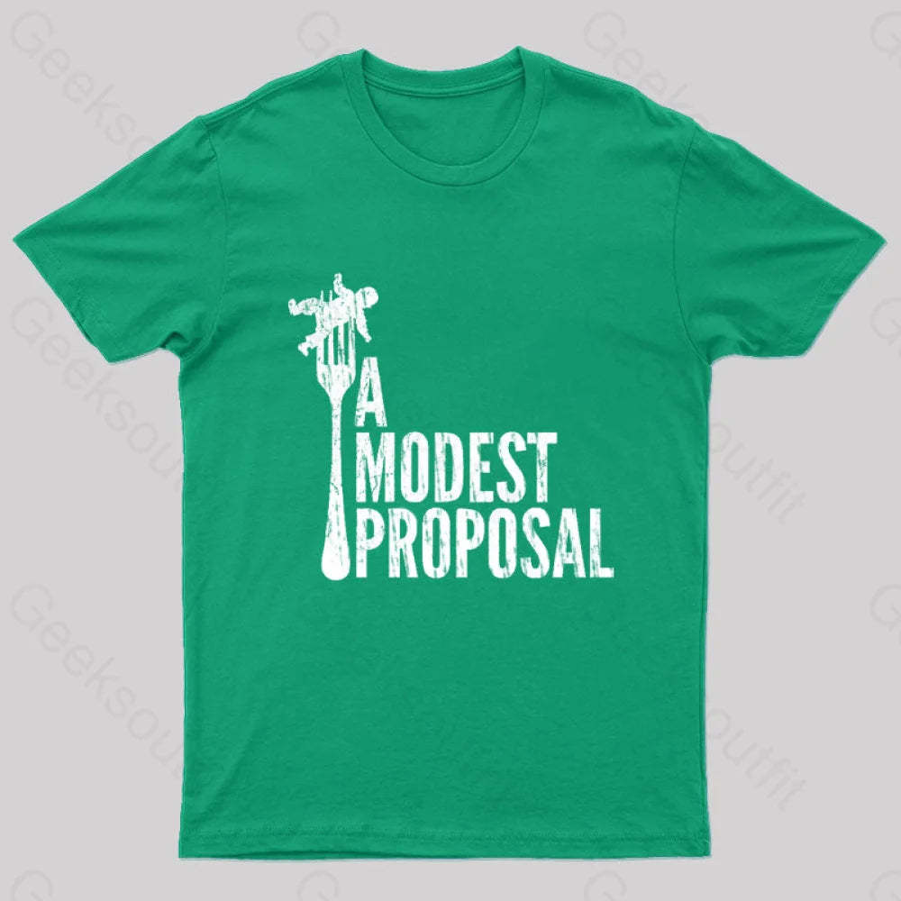A Modest Proposal Nerd T-Shirt Green / S