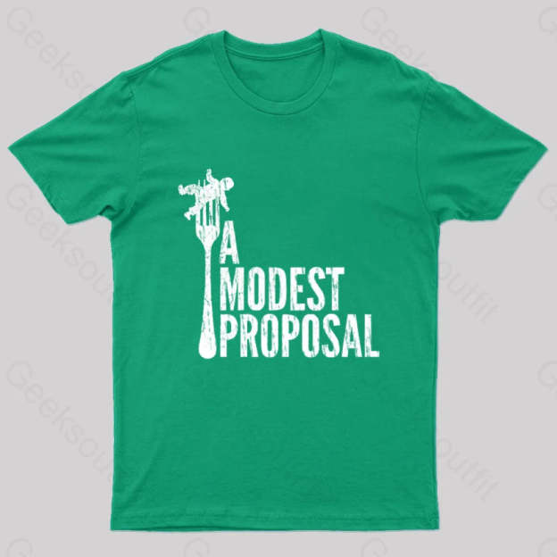 A Modest Proposal Nerd T-Shirt Green / S