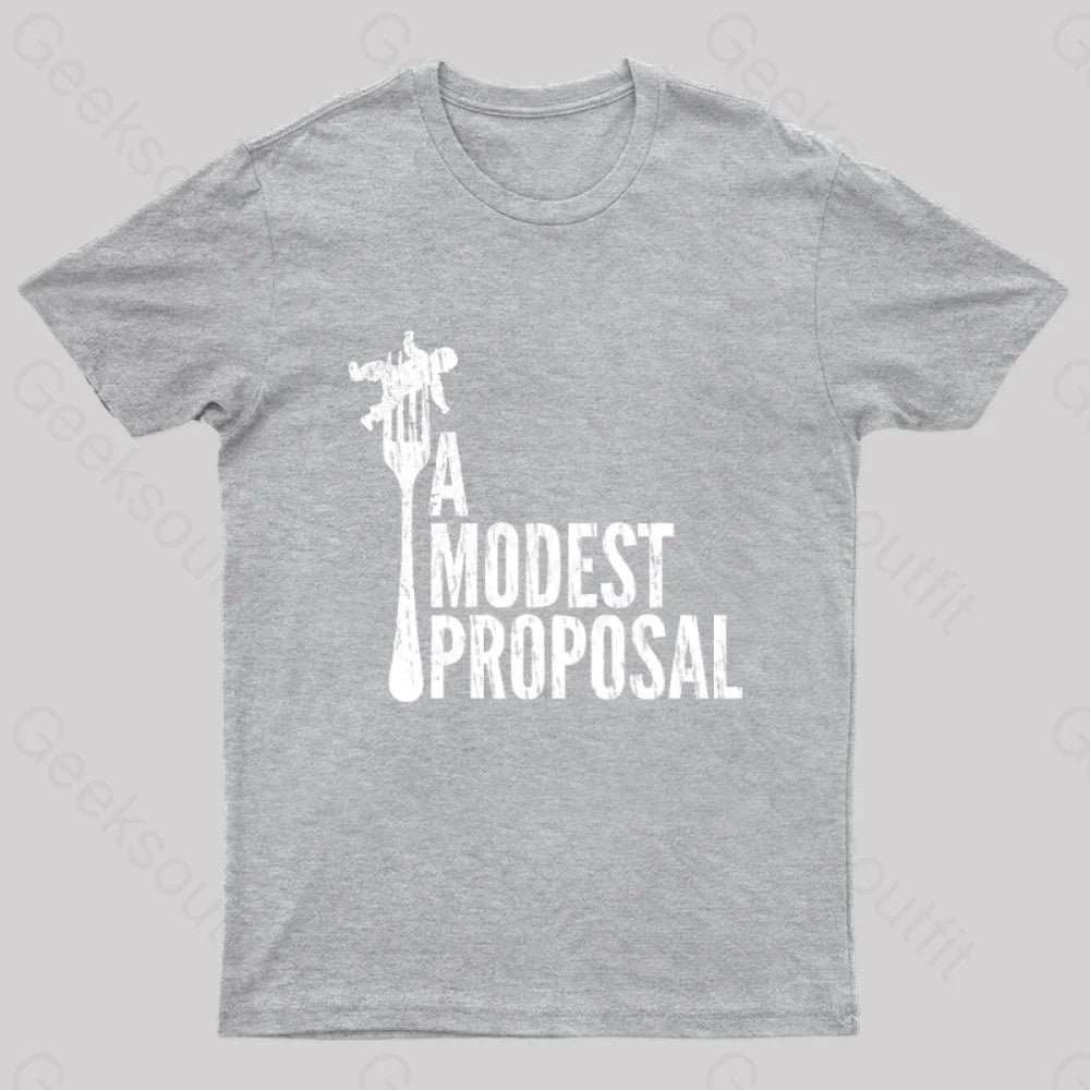 A Modest Proposal Nerd T-Shirt Grey / S
