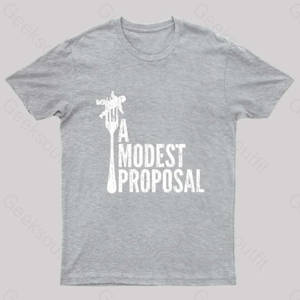 A Modest Proposal Nerd T-Shirt Grey / S