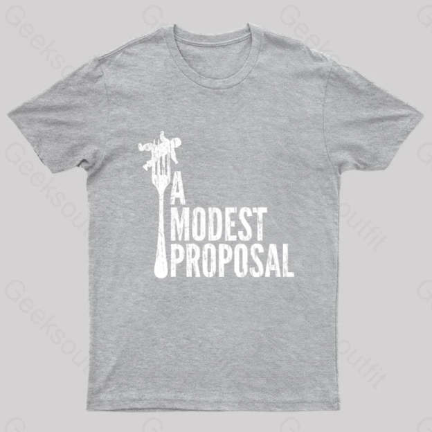 A Modest Proposal Nerd T-Shirt Grey / S