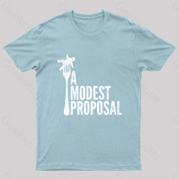 A Modest Proposal Nerd T-Shirt Light Blue / S