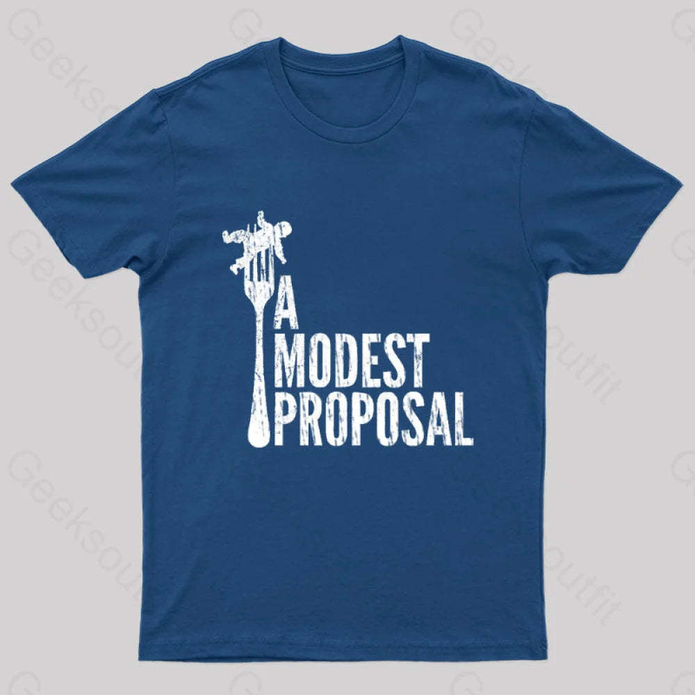 A Modest Proposal Nerd T-Shirt Navy / S