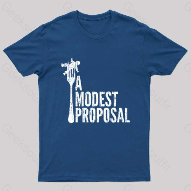 A Modest Proposal Nerd T-Shirt Navy / S