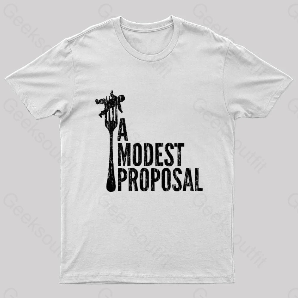 A Modest Proposal Nerd T-Shirt White / S