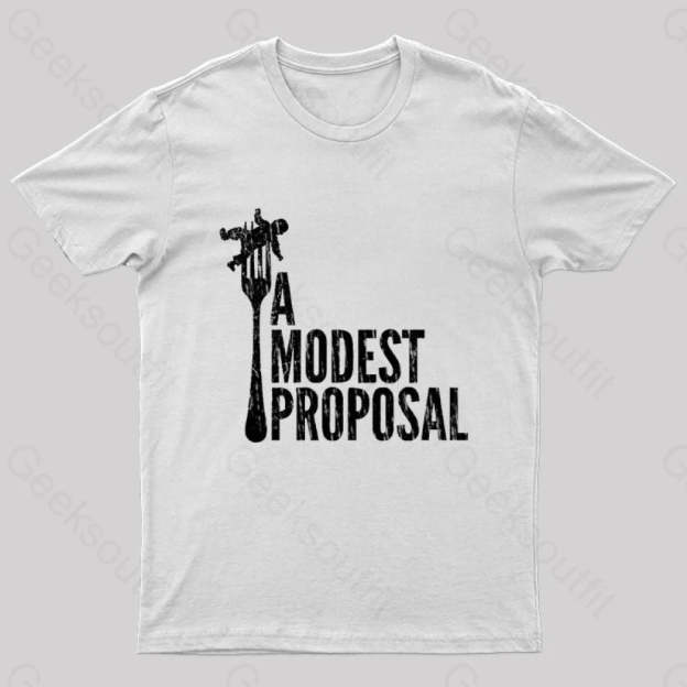 A Modest Proposal Nerd T-Shirt White / S