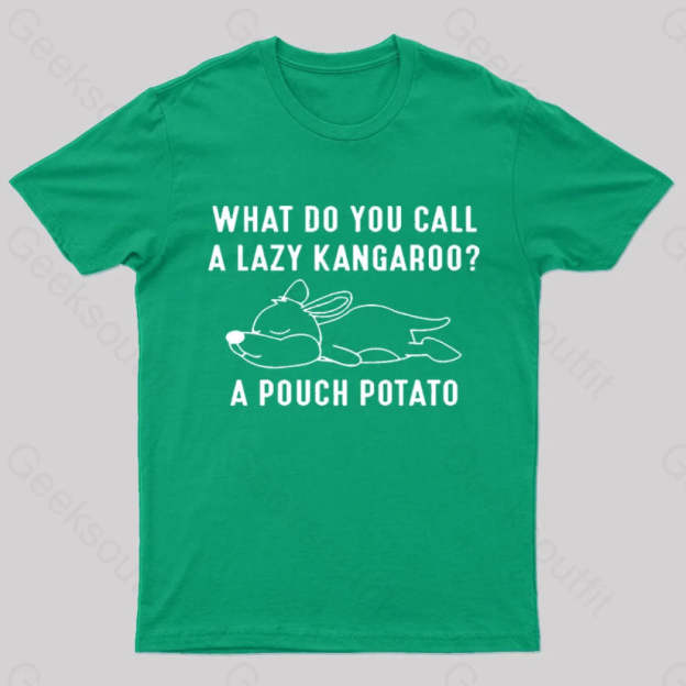 A Pouch Potato Nerd T-Shirt Green / S