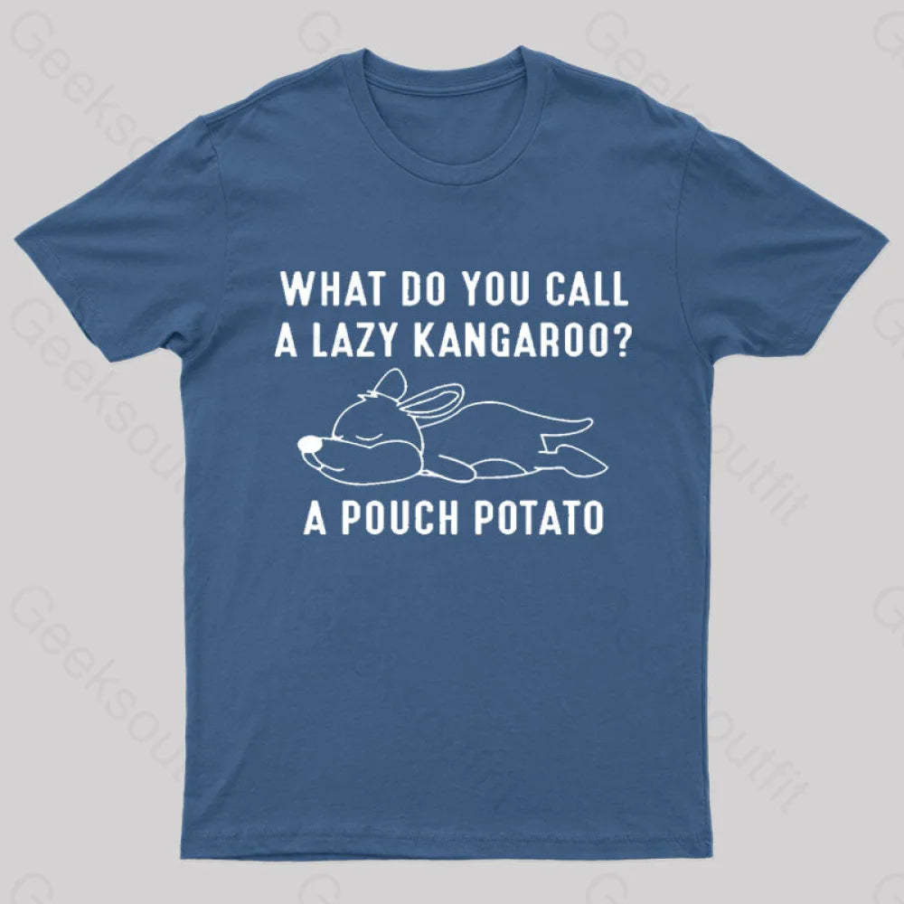 A Pouch Potato Nerd T-Shirt Navy / S
