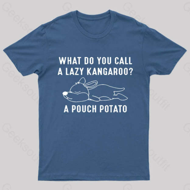 A Pouch Potato Nerd T-Shirt Navy / S