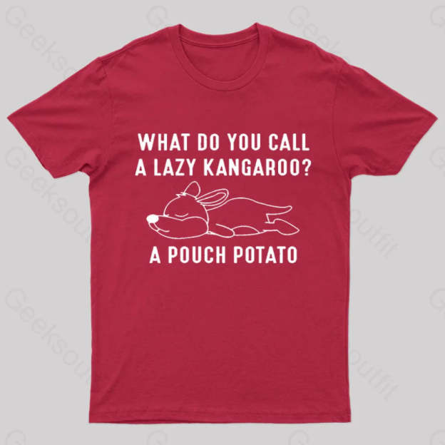 A Pouch Potato Nerd T-Shirt Red / S