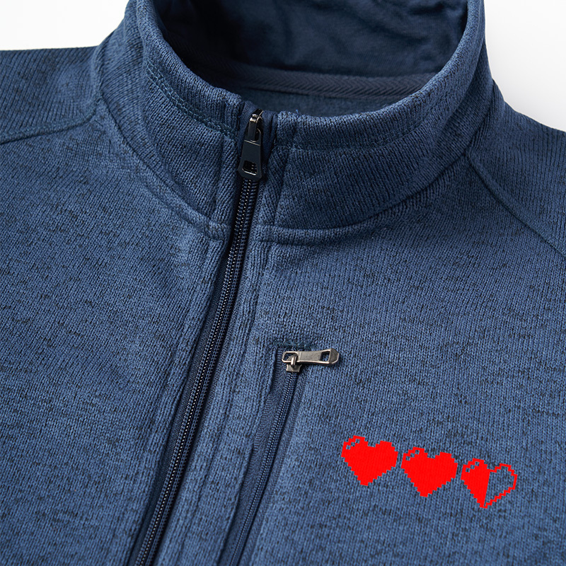 Pixel Hearts Geek Sweater Fleece Vest
