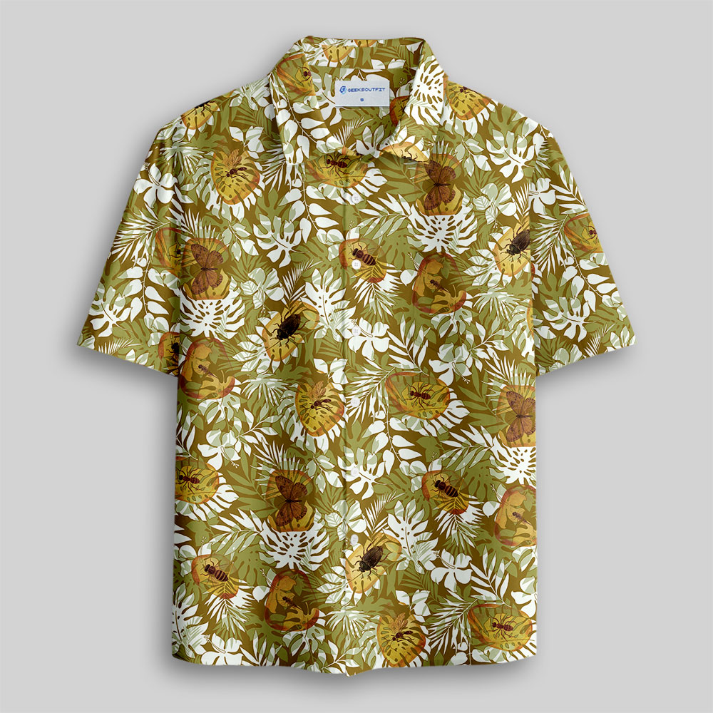 Amber Jungle Button Up Pocket Shirt