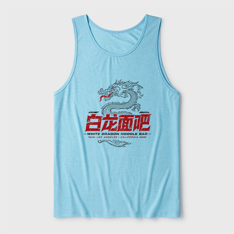White Dragon Noodle Bar Ultra Soft Heather Tank