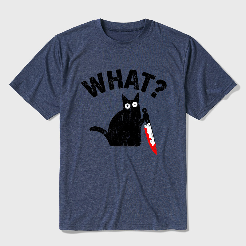 What Cat Funny Ultra Soft Heather Tee