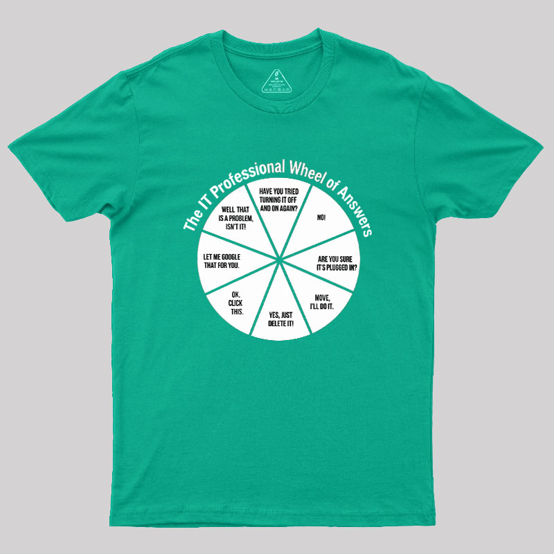 The IT Answer Wheel Geek T-Shirt