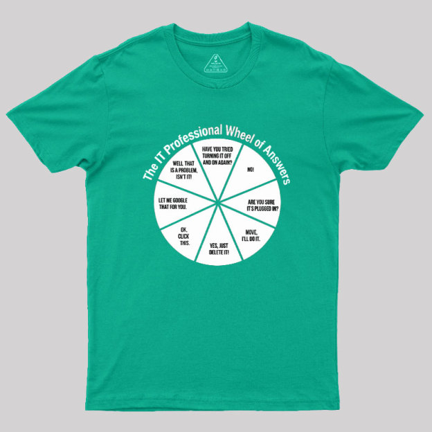 The IT Answer Wheel Geek T-Shirt