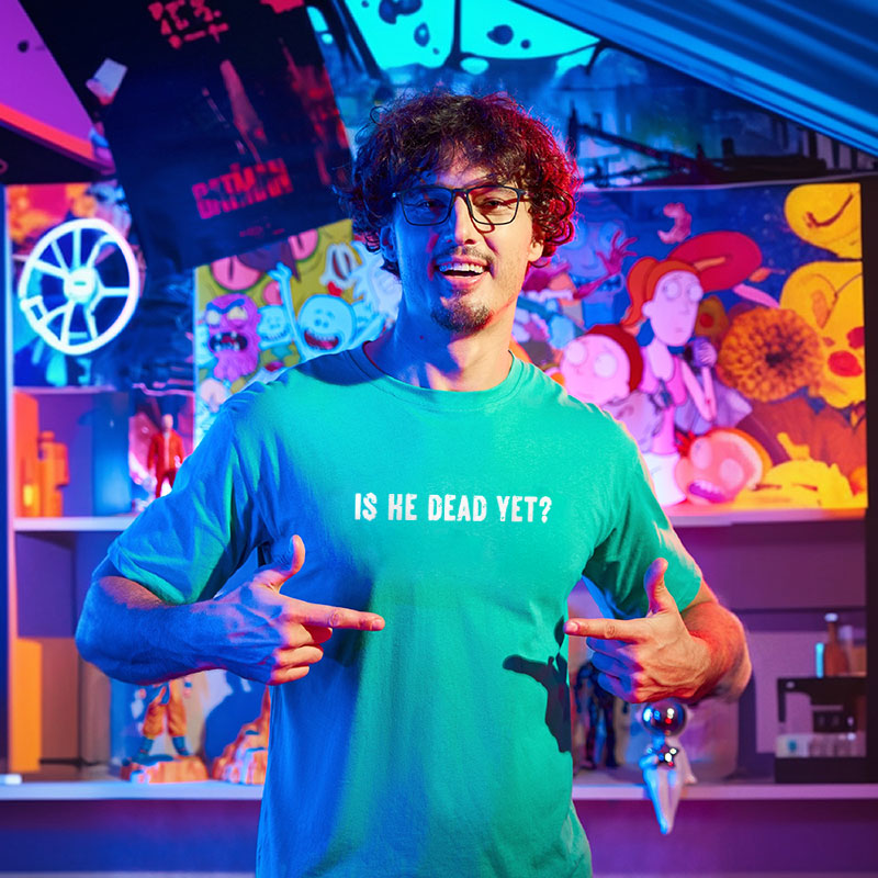 Is He Dead Yet Geek T-Shirt