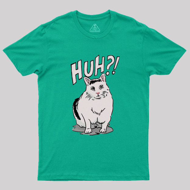 Huh Cat Geek T-Shirt