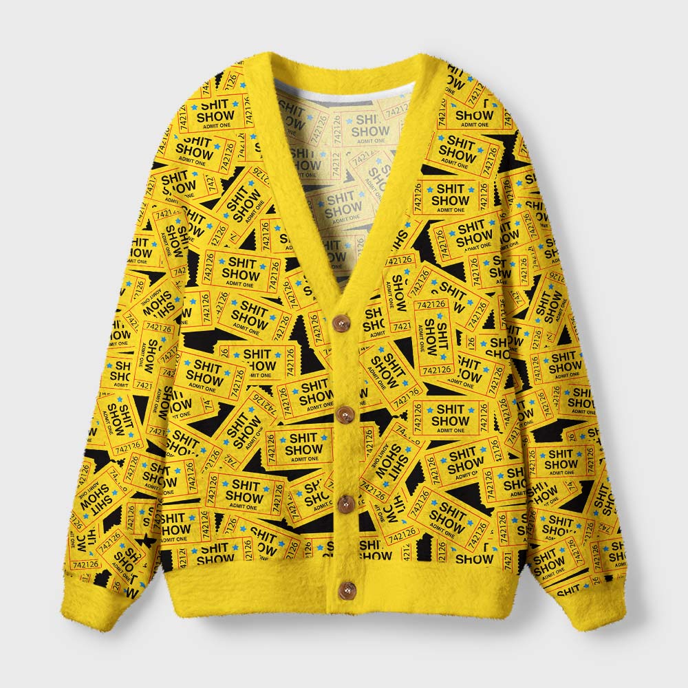 Ticket to Disaster Geek Ugly Cardigan Sweaters