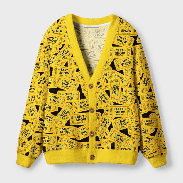 Ticket to Disaster Geek Ugly Cardigan Sweaters