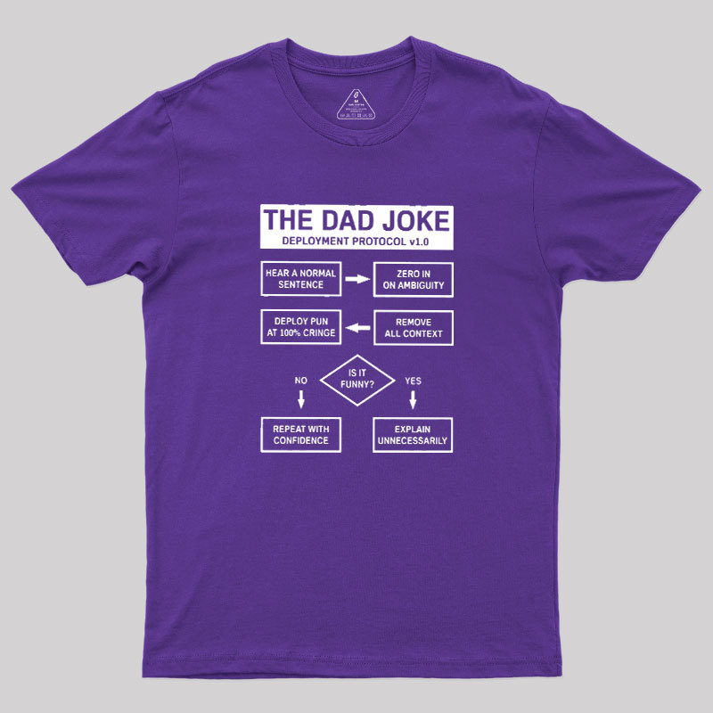 Dad Jokes Cringe Deployment Protocol Geek T-Shirt