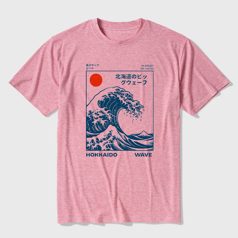 Hokkaido Wave Ultra Soft Heather Tee