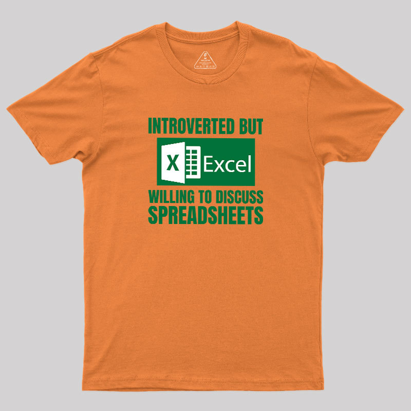 Introverted But Excel Geek T-Shirt