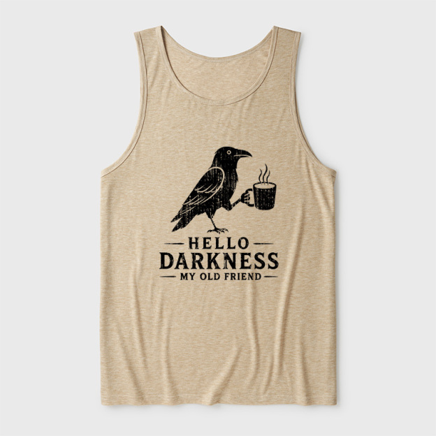 Raven Crow Coffee Ultra Soft Heather Tank