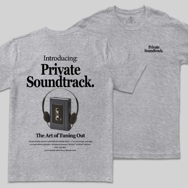 Private Soundtrack Front and Back Printing Geek T-Shirt