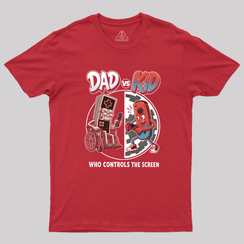 Who Controls The Screen Geek T-Shirt