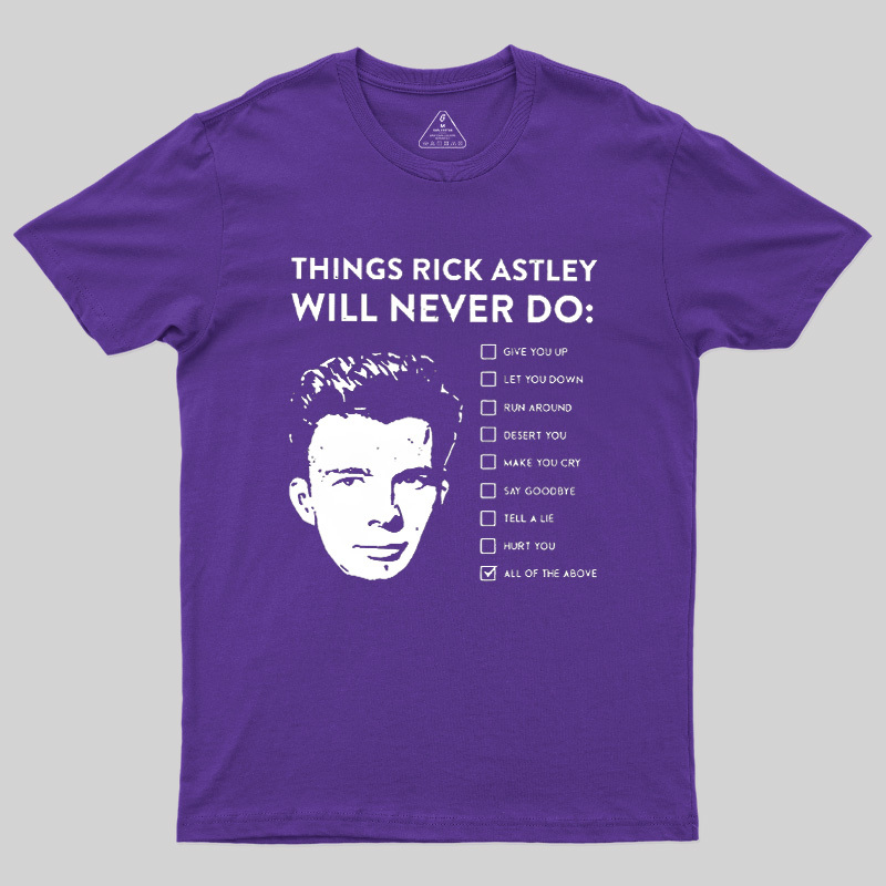 Classic Pop Commitment Checklist Geek T-Shirt