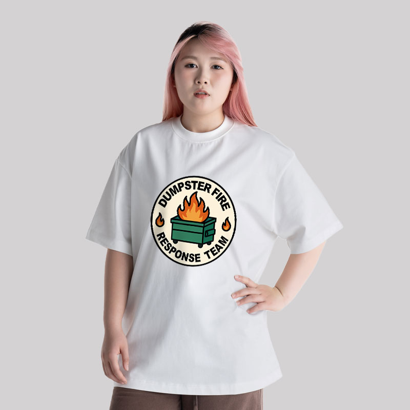 Dumpster Fire Response Team Unisex Oversized T-shirt