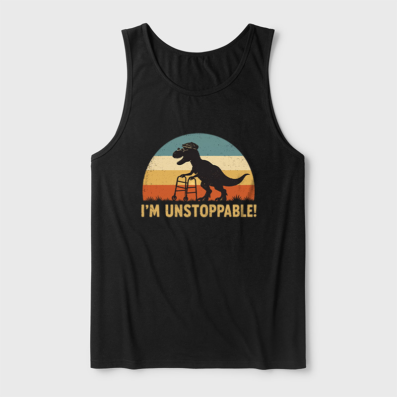 I'm Unstoppable Ultra Soft Heather Tank