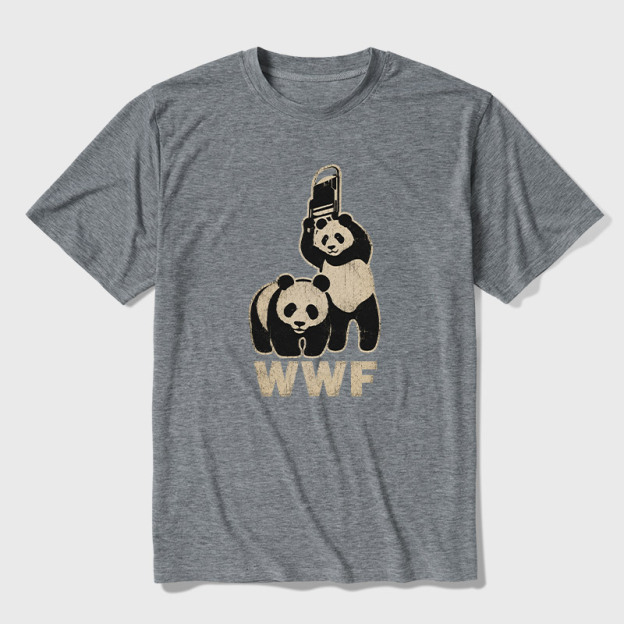 WWF Panda Ultra Soft Heather Tee