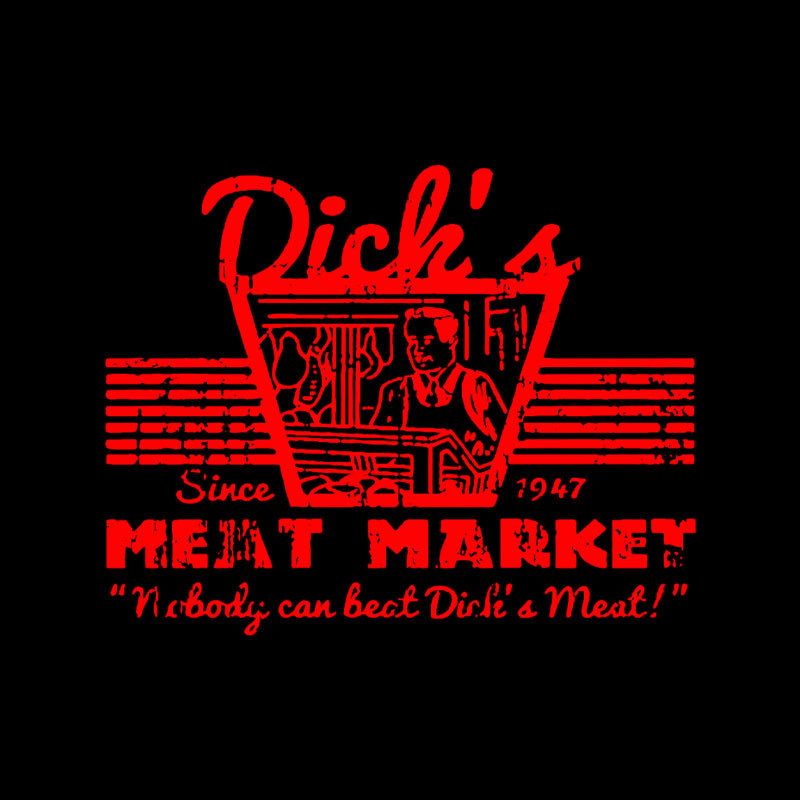 Dicks Meat Market Geek T-Shirt