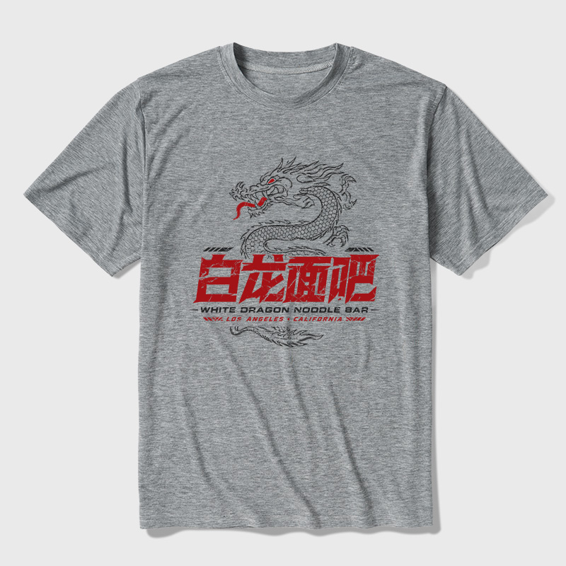 White Dragon Noodle Bar Ultra Soft Heather Tee