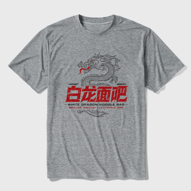 White Dragon Noodle Bar Ultra Soft Heather Tee